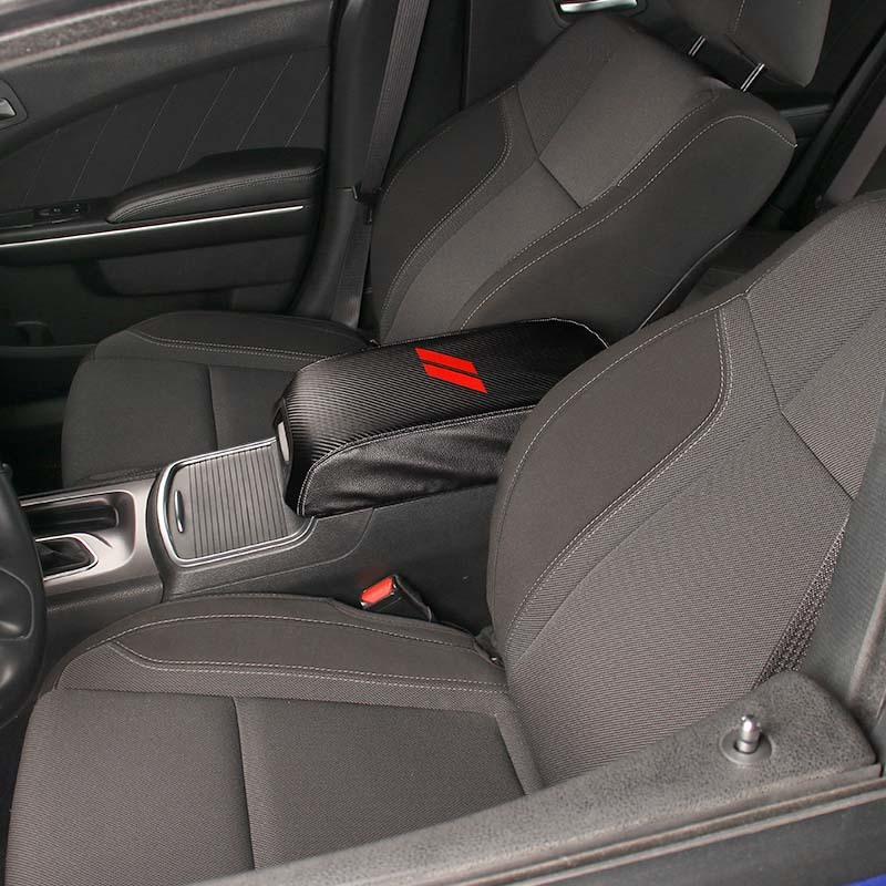 Leather Armrest Protective Cover Anti-Scratch Pad Cover For Dodge Charger 2011 Up For 300C 2011 Up Car Interior Accessories