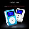 LCD Screen Clip Support 32GB TF Card Mini MP3 Player Sport Music Player FM Radio MP3 Music Player