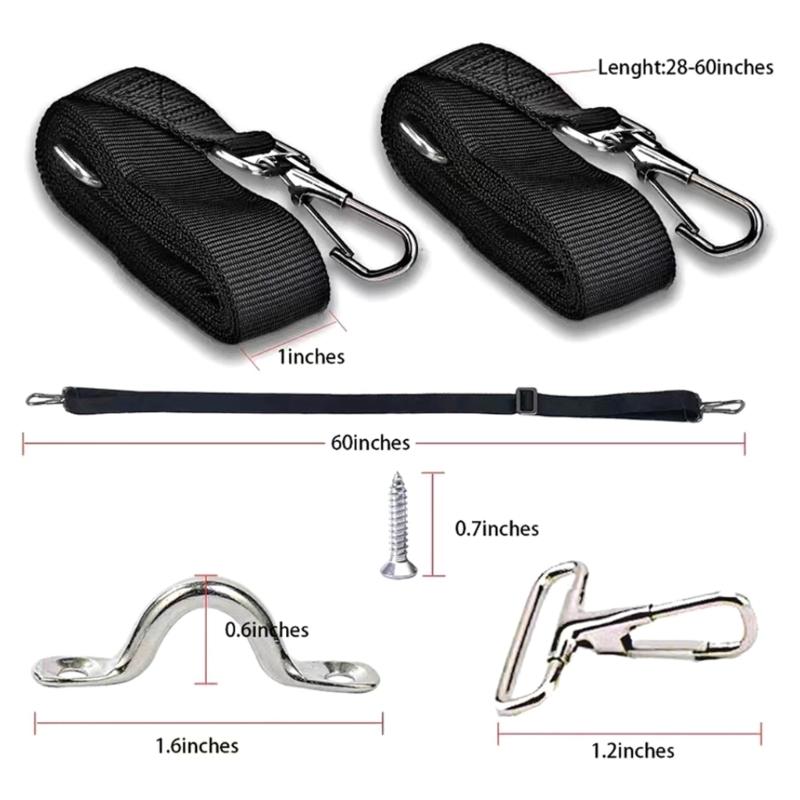 Всепогодный регулируемый тент-бимини, ремни с петлями, карабин, крепежная деталь для тента, каноэ, морской лодки, прочный