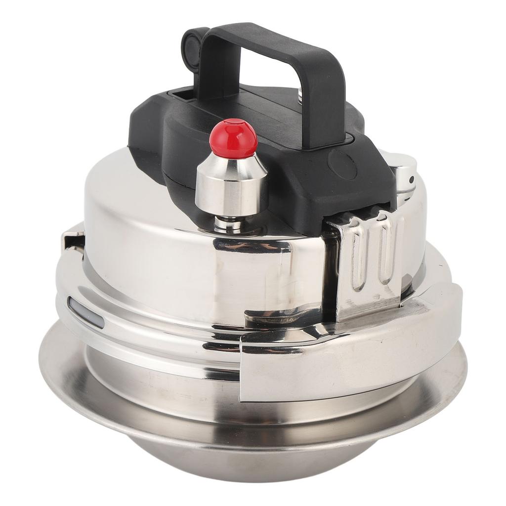 Small Pressure Cooker 304 Stainless Steel Stovetop Pressure Cooker Cookware Pot with Portable Lid