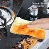 Fiber Kitchen Cleaning Cloth Dishwashing Cloth 25x25cm 4pcs Oil-Resistant Absorbent
