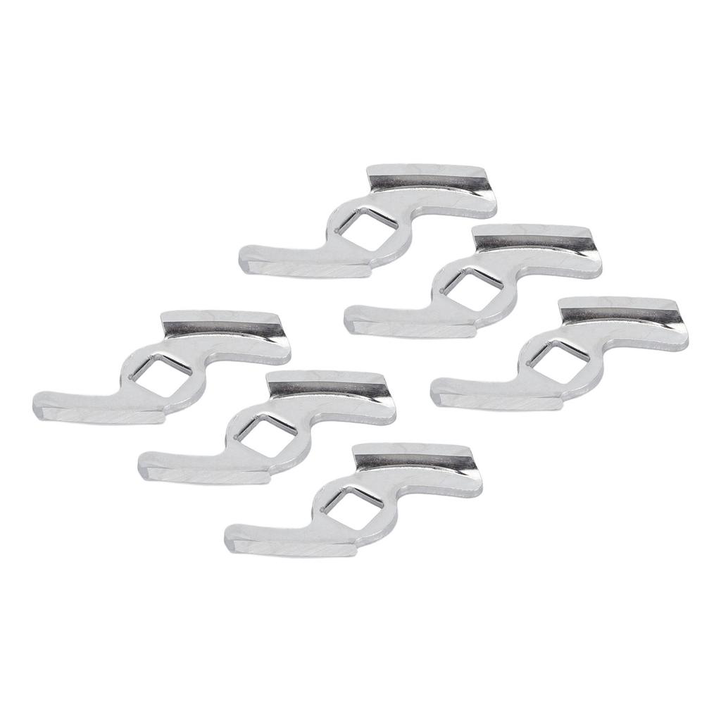 6PCS Meat Grinder Blade Stainless Steel Food Grinding Cutter Metal Food Grinder Attachment for