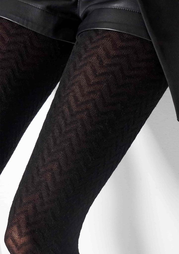 Rajstopy z kaszmirem i wiskozą czarne L2011 Cashmere Viscosa Legs