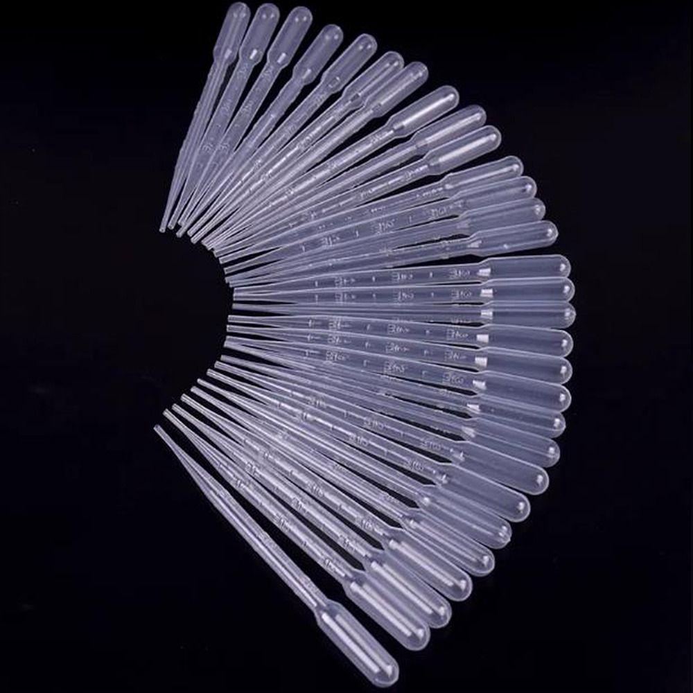 100Pcs Plastic Liquid Dropper 3ml Dropping Pipettes Disposable Eye Dropper Set Essential Oils