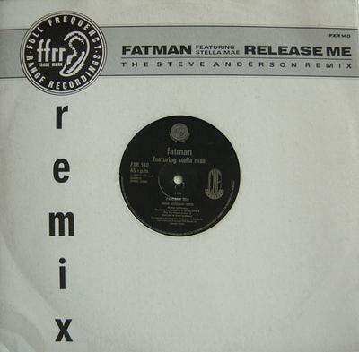 12-дюймовая пластинка FATMAN - Отпусти меня (Ремикс Стива Андерсона) FXR140 FFRR 1990 Великобритания Танцевальная и Электронная Б/У