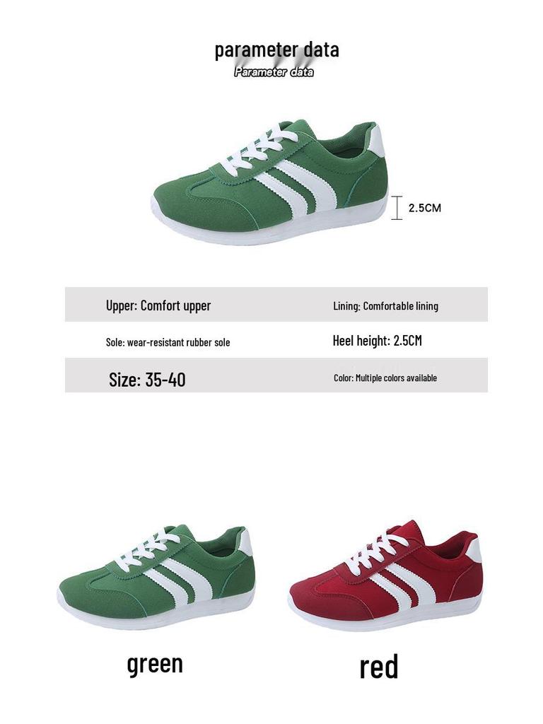 Весна/Лето 2025 Женские парусиновые кеды «Форрест Гамп» - Зеленые, Низкие, Круглый носок, Доступны большие размеры