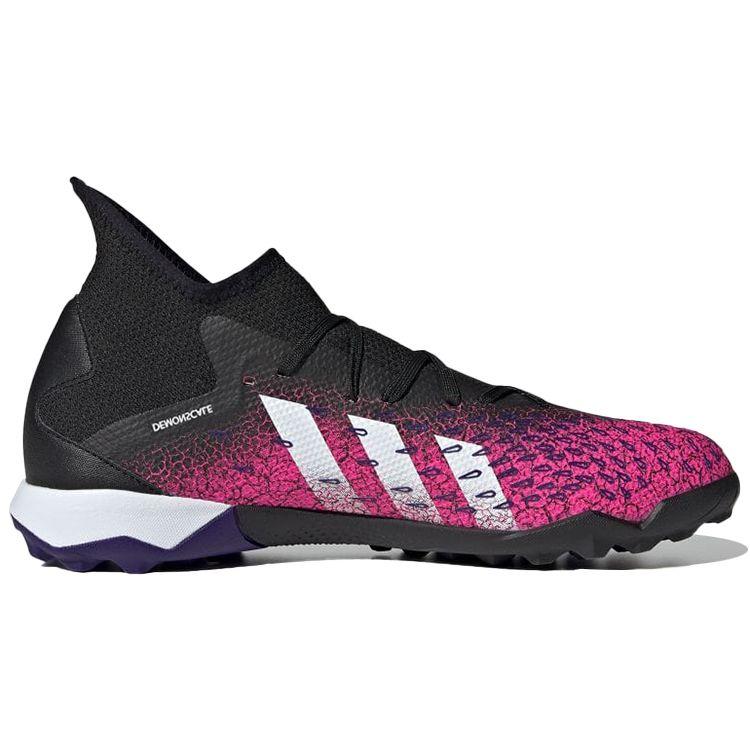Adidas Predator Freak.3 TF Demonscale - шок-розовые мужские кроссовки Core-Black Cloud-White FW7517