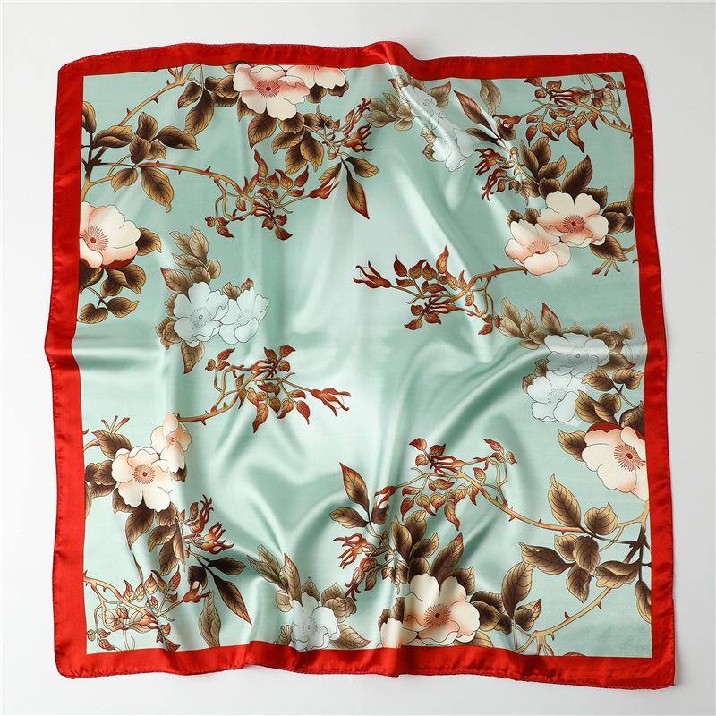 90 * 90 см новый шелковый шарф женский весенне-летний декоративный шарф солнцезащитный дорожный платок осенне-зимний шарф тонкий выпуск
