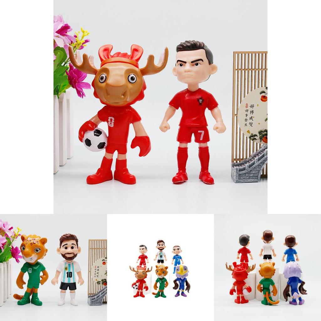 ПВХ Статуэтка фаната Кубка мира Модель автомобиля Украшение Памятный Домашний декор Предмет коллекционирования для футбольных энтузиастов