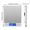 500g/0.01g Jewelry Portable Scale 3kg/0.1g Digital Display Scale Baking Electronic Scale Personal Table Scale Kitchen Food Scale