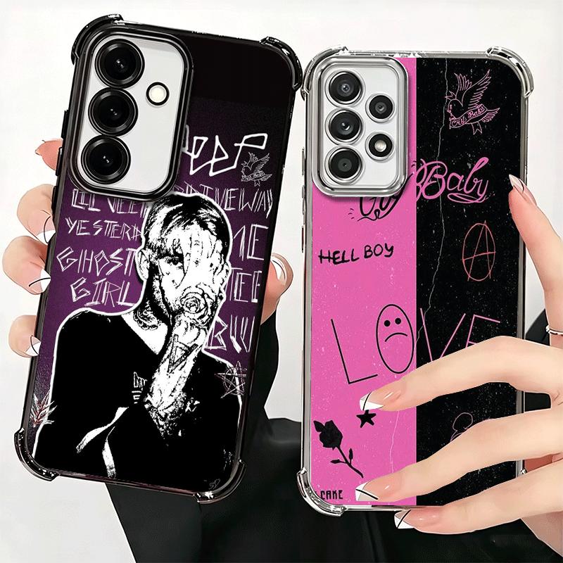 Чехол для телефона Lil Peep Hellboy Love с покрытием для Samsung A17 A07 A37 A57 A16 A56 A15 A55 A14 A54 A13 A53 A26 A36 A25 A35 A24 A34 A23