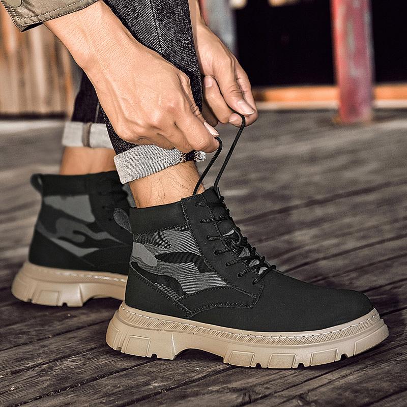 Unisex Martin Boots High Top Shoes Winter Walking and Commuting Casual Outdoor Travel Seasonal Everyday Footwear Sizes 38-45