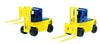 TOMIX N Gauge 2 Model Railway Supplies Forklift, Yellow, Units, 3517,