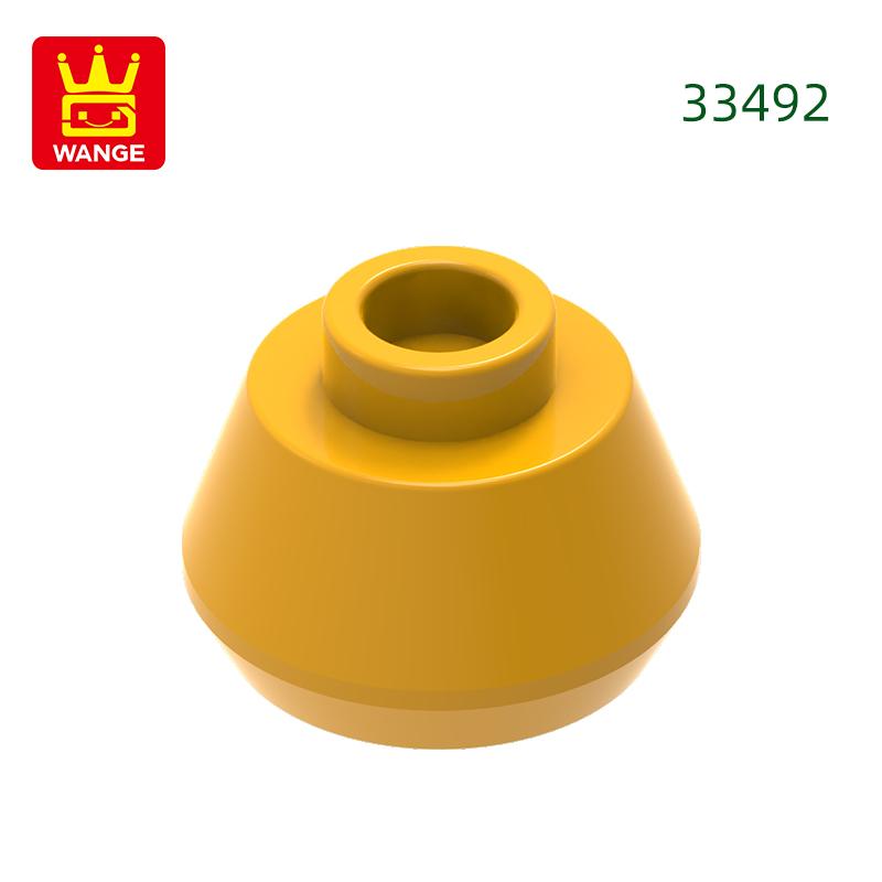 Нетоксичный 308 шт./лот 33492 Конус 1 1/2 X 1 1/2 X 2/3 Блок Moc Цветные Аксессуары Совместимые с Кирпичами DIY Детская Игрушка Детали Сборки