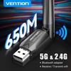 Vention USB Bluetooth 5,0 адаптер 120 м ключ для ПК беспроводная мышь клавиатура музыкальный аудио приемник передатчик Bluetooth