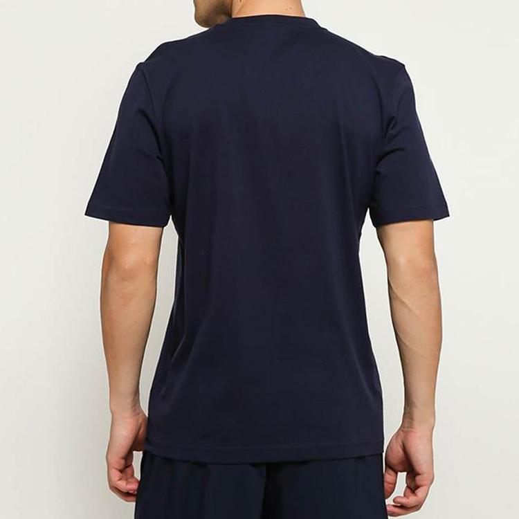 Adidas Футболка с коротким рукавом и линейным логотипом, мужские топы Legend-Ink DU0406