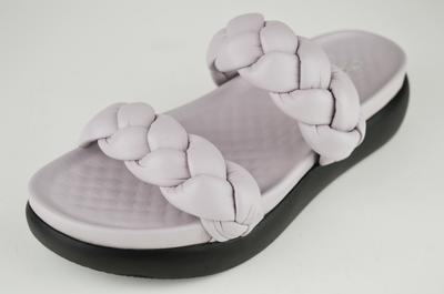 Шлепанцы косы 17350 36 Лиловый кожа