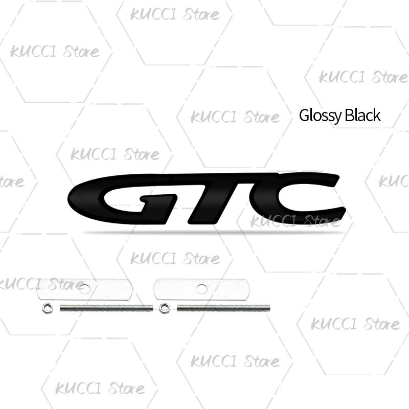 Alloy Metal GTC Grille Emblem Rear Trunk Badge Sticker For Vauxhall Opel Corsa Rocks Vectra Zafira Mokka Meriva Insignia Astra