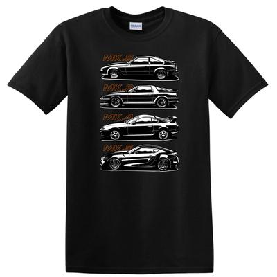 Футболка для энтузиаста классических автомобилей Стиль MK1 MK2 MK3 MK4 Дизайн футболки Винтажные автомобили