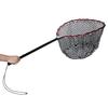 Foldable and Telescopic Rubber Landing Net for Fly Handheld Fishing Fishing Boat Fishing, Net,