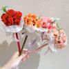 Подарочная ручка, практичный подарок, новая многоглавая роза, букет ручной работы, цветочная ручка