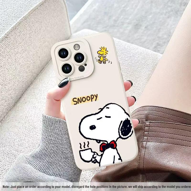 Мультяшный чехол для телефона Snoopy Apple 15 Pro Max, противоударный для новой модели 17