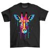 Giraffee Paint Drip Design T-shirt - Funny and Wild! 100% Cotton, Funny T-shirt,