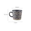Nordic Ceramic Retro Coffee Mug Simple Office Tea Cup Coarse Pottery Handmade Breakfast Milk Mug Couple Drinkware