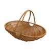 Imitation Rattan Kitchen Tote Basket Iron Wire Frame for Foods or Small Sundries Sturdy with