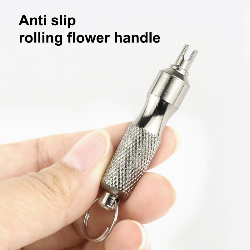 Valve Core Screwdriver Tire Valve Core Stem Remover Tire Remover Keychain For Auto Truck Bike Wheel Repair Tool Accessories