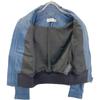 Coach Blue Zip Lamb Leather Jacket Jacket 2 blueUsed