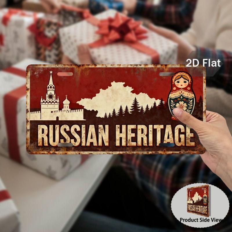 Металлический декоративный номерной знак для автомобиля 15x30 см