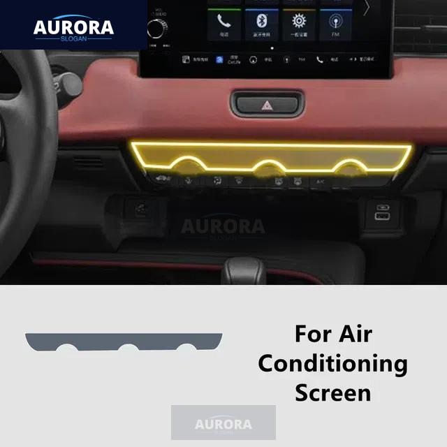 For HONDA HR-V/VEZEL 21-22 Car Interior Center Console Transparent TPU Protective Film Anti-scratch Repair Film Accessory Refit