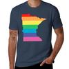 Rainbow Minnesota Tshirt Regular Fit Plain Tee Shirt
