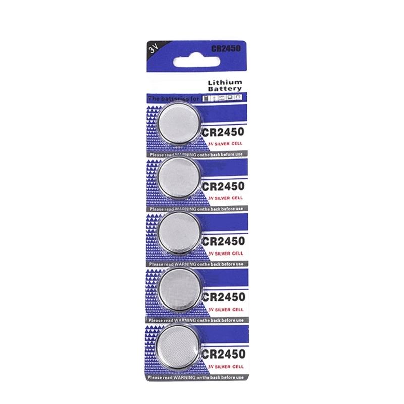 Набор из 5/10 батарей-таблеток CR2450. Литиевая батарея CR2450, 3 В для часов, калькуляторов и т. д.