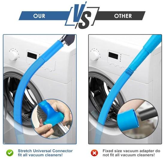 Набор для чистки вентиляционного отверстия сушилки с гибкой щеткой для ворса из капока, насадкой-пылесосом для воздуховодов, пылесосом, инструментом для чистки с длинным охватом