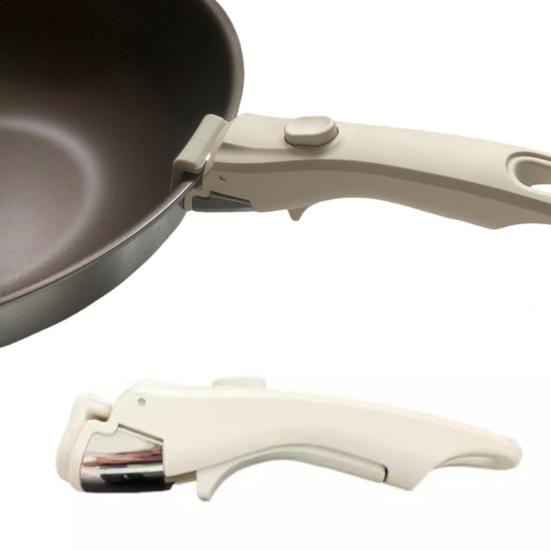 Универсальная съемная ручка для кастрюли. Прочная эргономичная сменная ручка для посуды. Совместимость с
