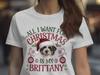 Xmas T Shirt Christmas TShirt Brittany Dog Xmas Tee Holiday Shirt Festive Top