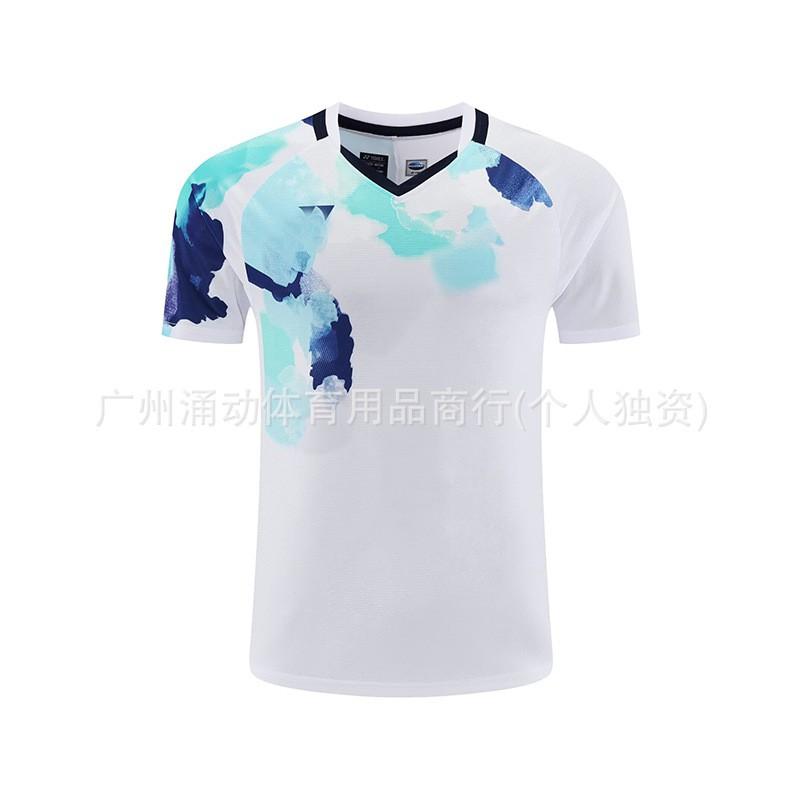Unisex Badminton Sport T-Shirt Quick-Dry Breathable Athletic Top Men Women Couples Training Match Wear