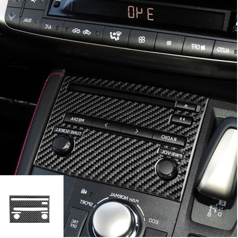 Углеродное волокно для Lexus CT 2011-2017 CD, панель управления кондиционером, панель передач, воздушная панель, автомобильные наклейки, крышка автомобиля