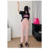 Drainpipe Style High Waisted Loose Fit Trousers for Women
