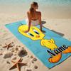 Custom Name Tweety Bird Stylish Digital Printing Beach Towel Quick‑Drying Absorbent Blanket for Beach Pool Gym Travel