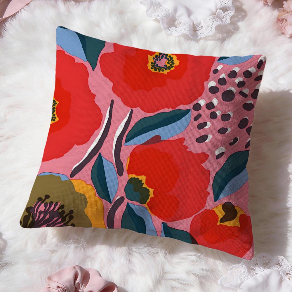 Artistic Background Patterns Cushion Cover Premium Comfort Reversible Pillow Cove Two in One Design for Any Room  Car Interior