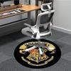 1pc Hogwarts Crest Chair Carpet for Office - Indoor Non-Slip Washable Polyester Fiber Carpet, Soft Comfortable Mat For Office yy250928023