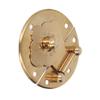 Round EmNaBossing Copper Hasp Retro Wooden Box Lock Clasp Decorative Hasps for Wedding Card Boxes Wine Boxes