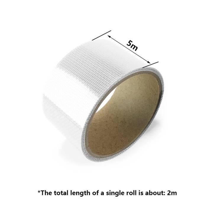 Self-adhesive Mosquito Net Repair Tape for Window, Screen Tape Seal Covering Holes - Transparent White