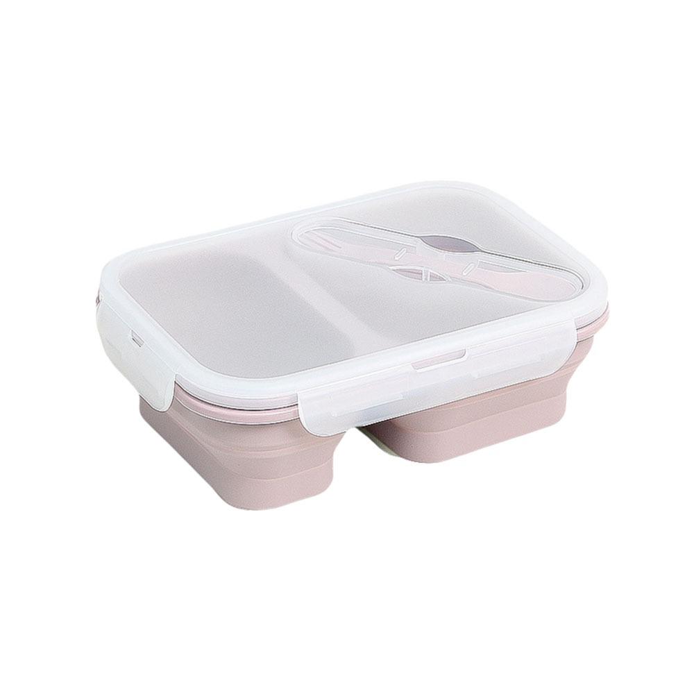 Rectangle Silicone Lunch Box Airtight Fresh Keeping Box Practical Food Storage Container  Student