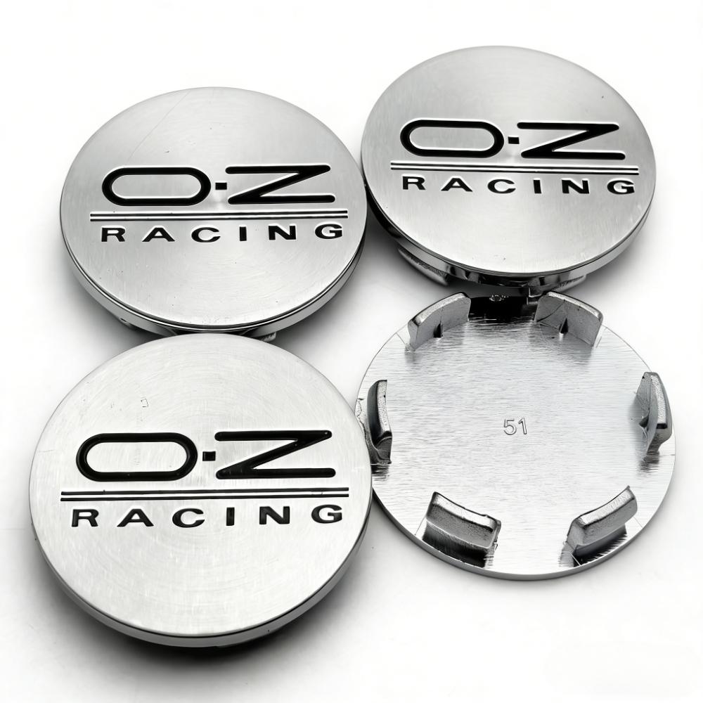 4pcs OZ Racing Logo Emblem Car Wheel Center Caps 51MM Clips 46MM Wheels Hub Cap O.Z Badge Rim Hubcaps Dust Cover Car Accessories