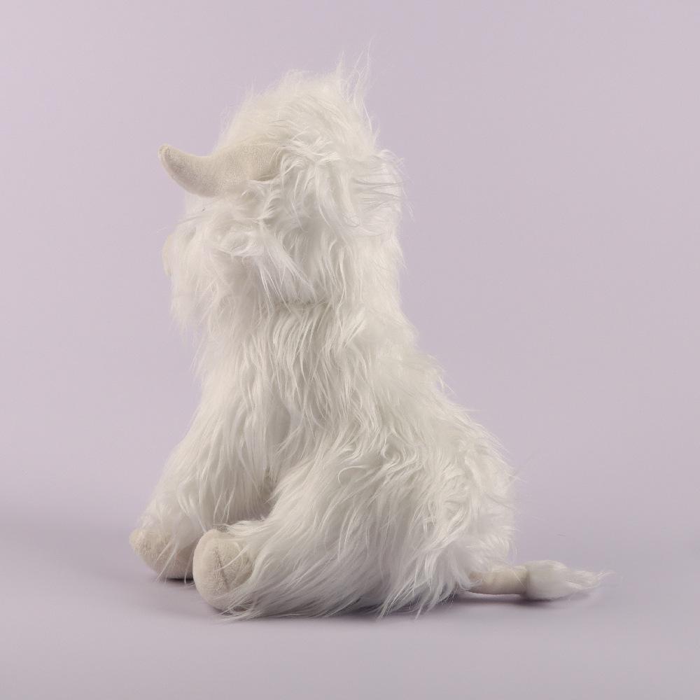 27 см Kawaii моделирование хайлендская корова животное плюшевая кукла мягкая кремовая плюшевая игрушка для крупного рогатого скота Kyloe плюшевый подарок для детей