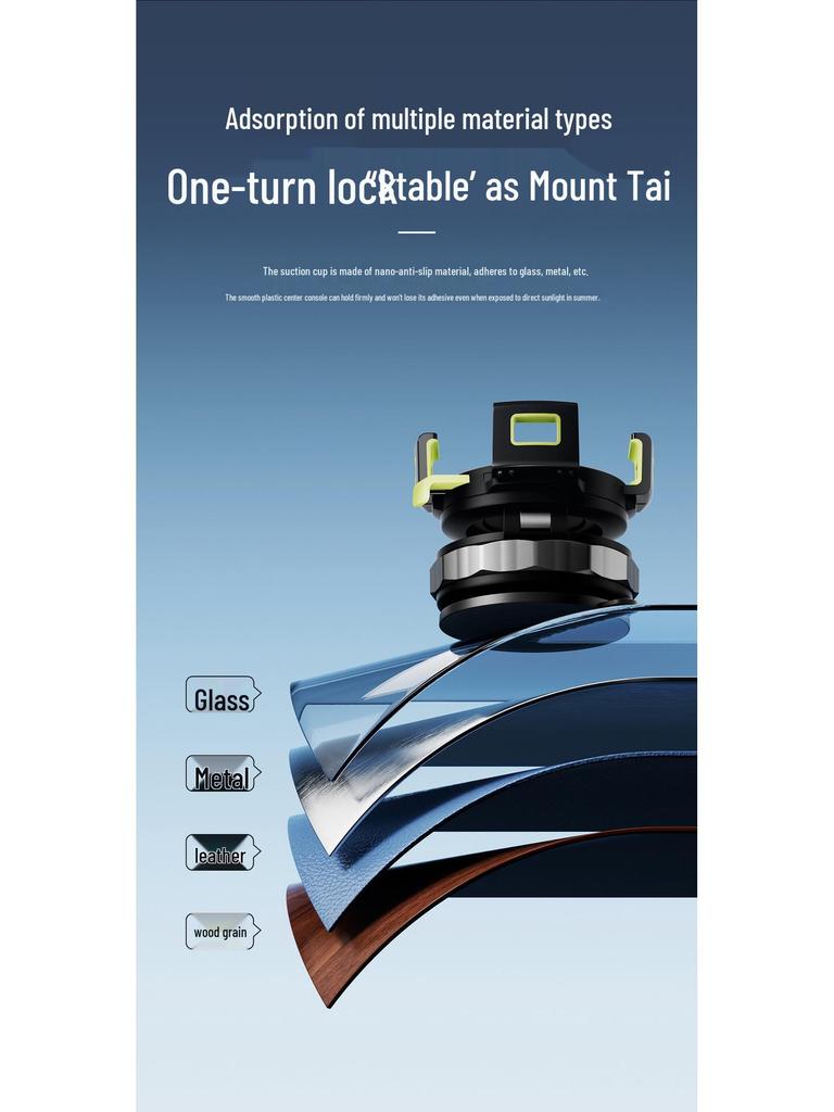 Magnetic Vacuum Suction Car Phone Holder for Navigation
